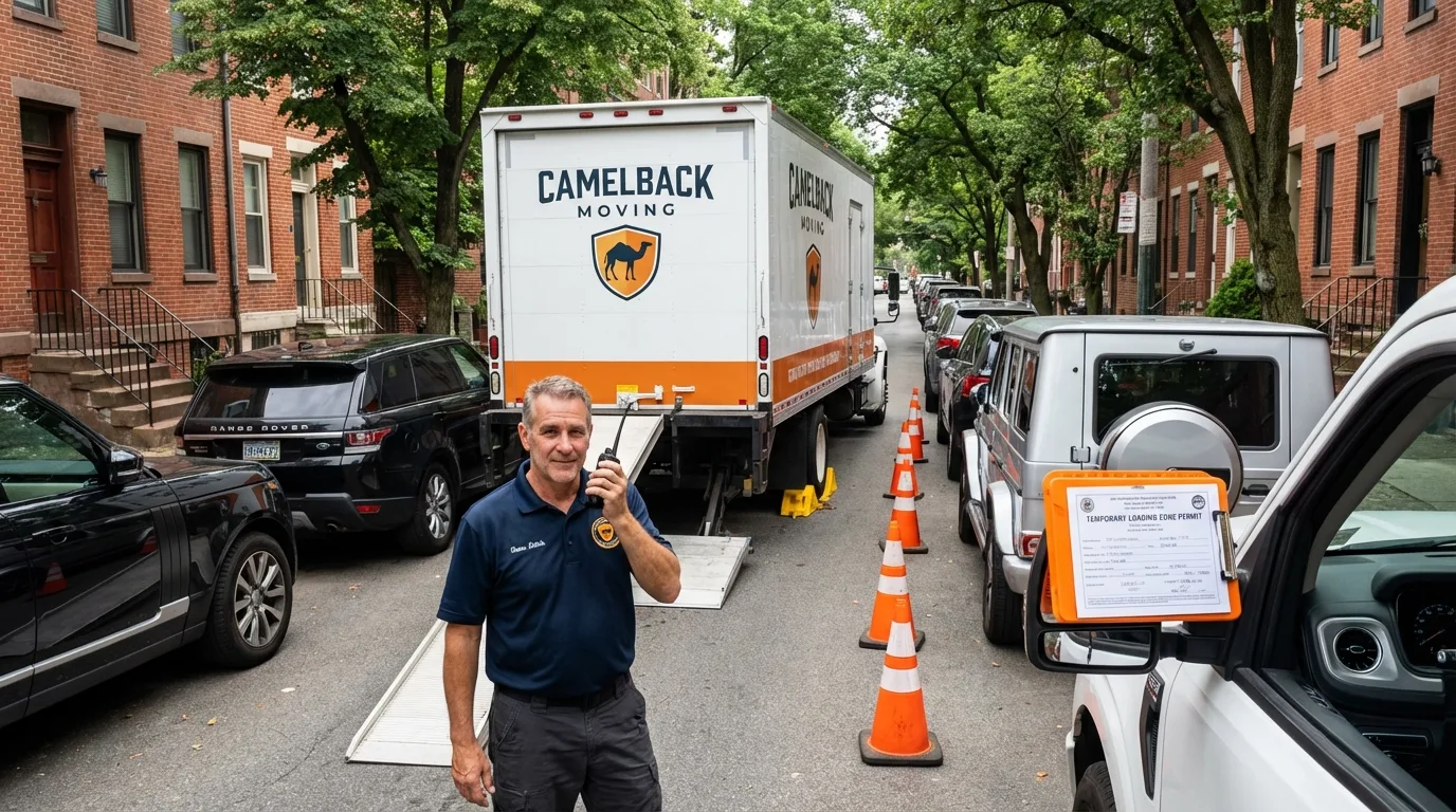 City street loading permit setup in Elmira, NY